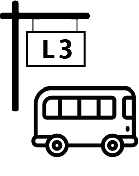 Icono Línea 3 del bus lanzadera para Pirineos Sur 2024